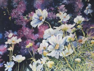 Cosmos_and_HydrangeasMartha Paisley Ruth Second